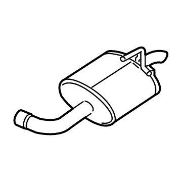 Nissan 20110-6CA0A Exhaust Muffler Assembly