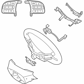 Kia 56100Q4110DXD Steering Wheel Assembly