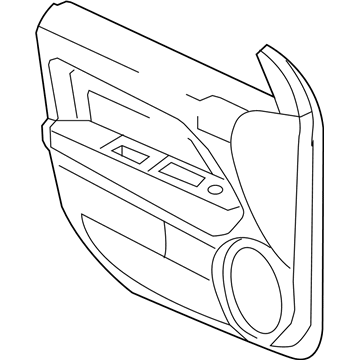 Mopar 1UC321DVAD Panel-Front Door Trim