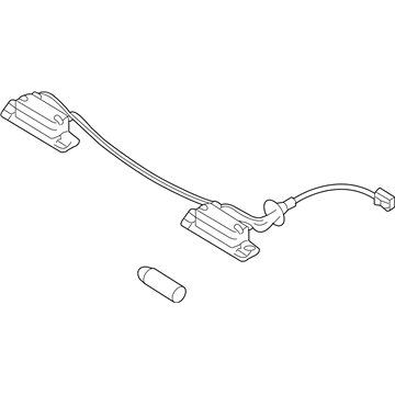 Hyundai 92501-2E000 Lamp Assembly-License Plate