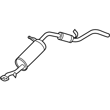 Nissan 20100-8Z710 Exhaust, Main Muffler Assembly