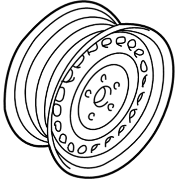 BMW 36-11-1-093-546 Steel Rim Schwarz