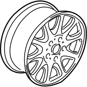 BMW 36-11-1-094-152 Light Alloy Rim Polished