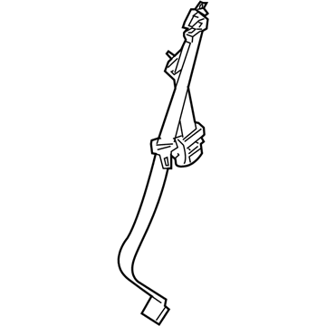 Nissan 88844-ZC38A Rear Seat Tongue Belt Assembly, Right