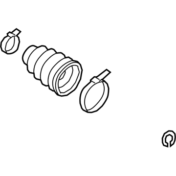 Nissan C9741-7Y01K Repair Kit - Dust Boot, Inner