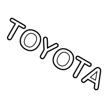 Toyota 75447-AC030 Nameplate
