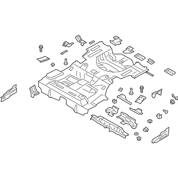 Ford HG9Z-5411360-D Rear Floor Pan