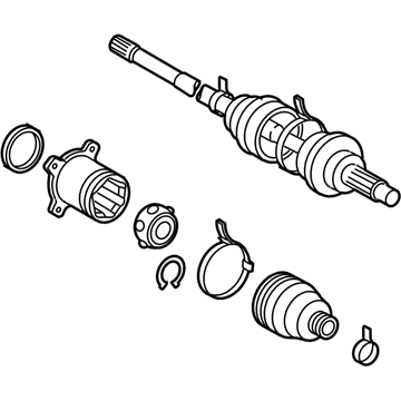 Lexus 42340-48140 Shaft Assembly, Rear Drive