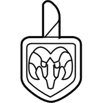 Mopar 4806013AA NAMEPLATE-MEDALLION