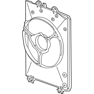 Honda 38615-RN0-A01 Sub Shroud Assembly