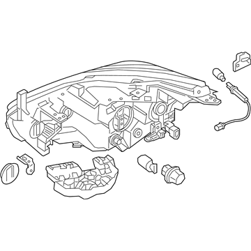 Nissan 26010-9UE5C Passenger Side Headlamp Assembly