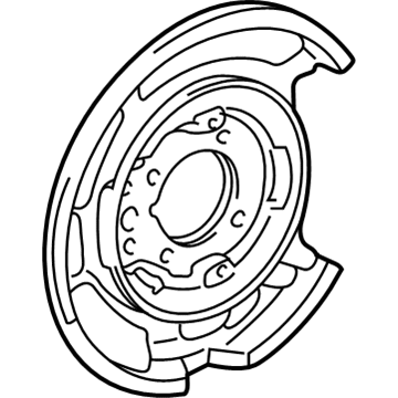 Lexus 46504-50040 Plate Sub-Assy, Parking Brake, LH