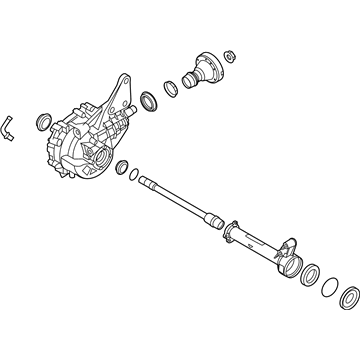 Ford LK4Z-3B403-D AXLE ASY - FRONT DRIVE