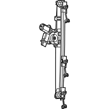 Mopar 68401986AB Front Door Window Regulator Left