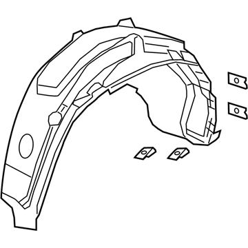 Honda 74551-TGS-A00 Fender Right, Rear Inner