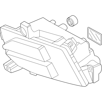 Kia 92201P2000 Lamp Assy-Fr Fog, Lh