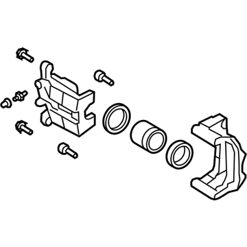 Infiniti 44001-JK00A CALIPER Assembly-Rear RH, W/O Pads Or SHIMS