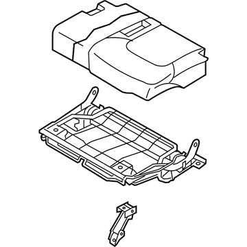 Infiniti 89350-1LE2E Cushion Assy-3rd Seat, LH