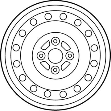 Toyota 42611-52493 Wheel, Steel