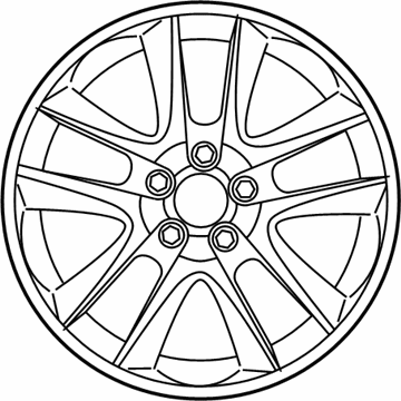 Honda 08W18-TP6-100 18-Inch Chrome-Look Alloy Wheels-EX 2WD