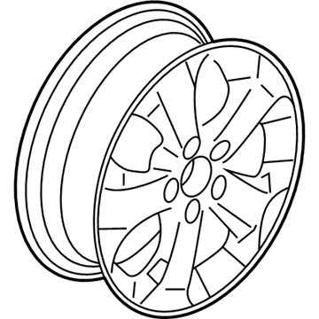 Honda 42700-TP6-A91 Disk, Aluminum Wheel (18X7J) (Tpms) (Aap St Mary'S)
