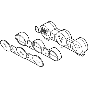 Nissan 24845-EV00A Triple Meter Assembly