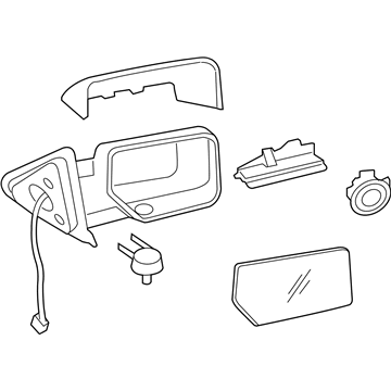 Ford 8L1Z-17682-BA Mirror Assembly