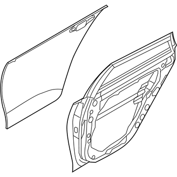 Kia 77003D4000 Panel Assembly-Rear Door