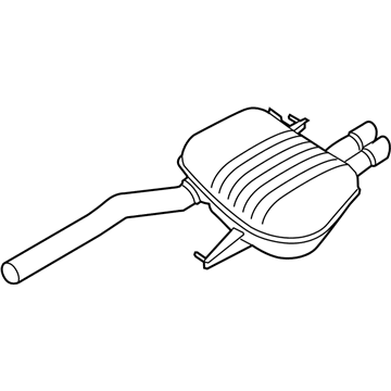BMW 18-30-7-646-923 Rear Muffler