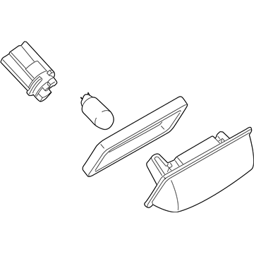 Nissan 26510-EL000 Lamp Assembly-Licence Plate