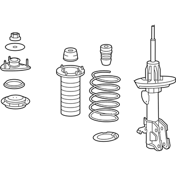Acura 51601-STX-A06 Shock Absorber Assembly, Right Front