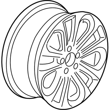 Honda 42700-T3W-A91 Disk, Aluminum Wheel (17X7) (1/2J) (Hitachi)