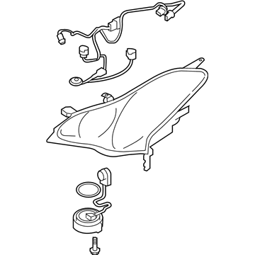 Infiniti 26025-1BA4C Headlamp Housing Assembly, Right