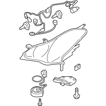 Infiniti 26010-1BA1B Right Headlight Assembly