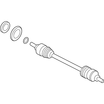 BMW 33-20-7-598-038 Cv Axle Assembly Rear Right