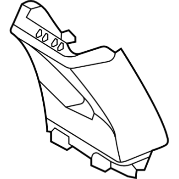 BMW 51-43-5-A0F-103 COVER, B-COLUMN UPPER LEFT