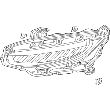 Honda 33150-TEG-A23 Headlight Assembly, Driver Side