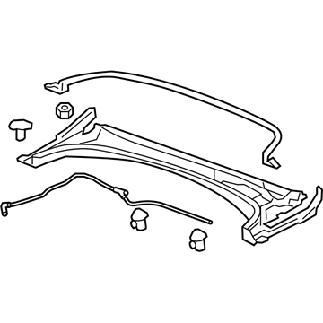 GM 23332839 Cowl Grille