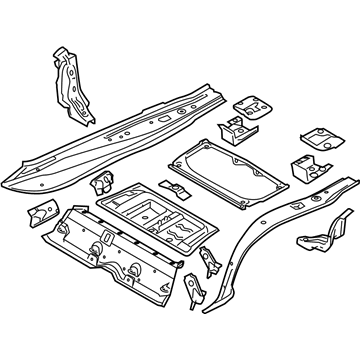 BMW 41-11-7-186-779 Trunk Floor, Upper Part