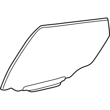 GM 88969779 Window, Rear Side Door