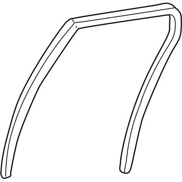 GM 88974517 Weatherstrip, Rear Side Door Window