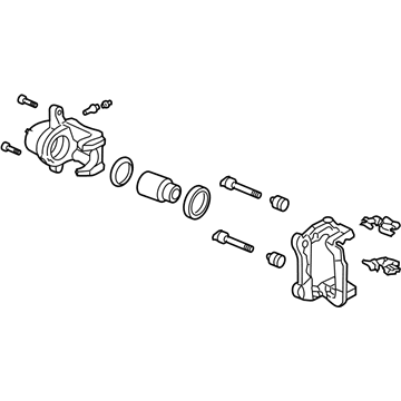 Acura 43018-S3V-A00RM Caliper Sub-Assembly, Right Rear (Reman)