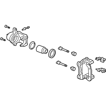Honda 43018-S3V-A00RM Caliper Sub-Assembly, Right Rear (Reman)