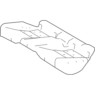 Lexus 71503-53060 Pad Sub-Assembly, Rear Seat