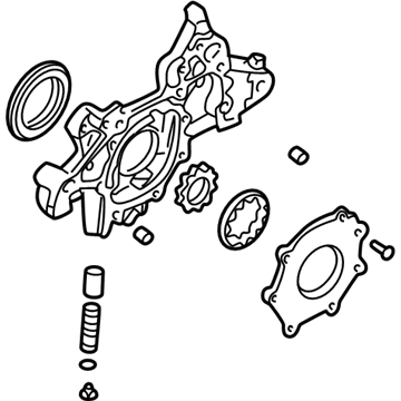 Kia 0K30F14100D Pump Compartment-Oil