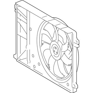 Toyota 16360-25010 Fan Module