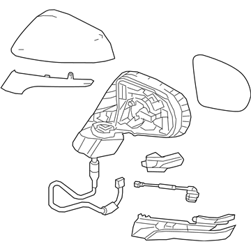 Lexus 87940-48881-A0 Mirror Assembly, Outer R