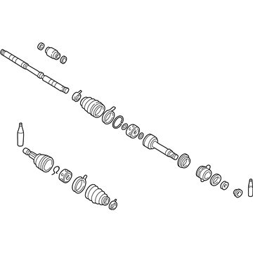 Nissan 39100-9E110 Shaft Assy-Front Drive, RH