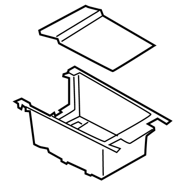 BMW 51-16-6-806-852 ODDMENTS TRAY, CENTER ARMRES