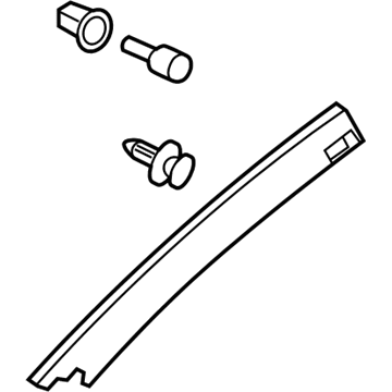 Honda 84151-T3L-A01ZB Garnish Assy., L. FR. Pillar *NH836L* (WISTERIA LIGHT GRAY)